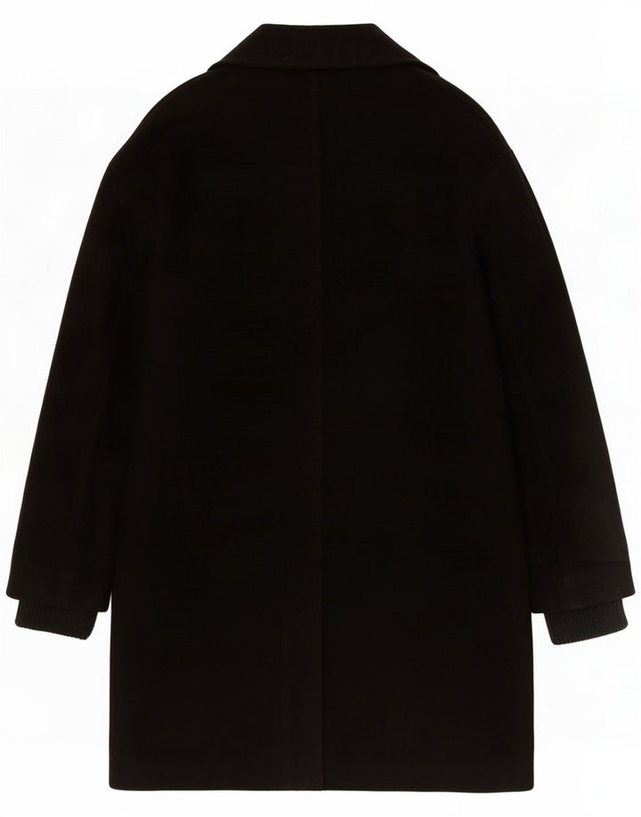 Topshop Abrigo extragrande para mujer UK 6 XS Poliéster negro