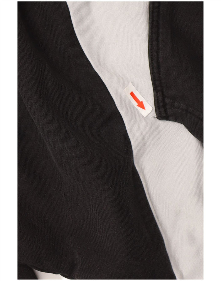 PUMA Jersey con capucha para hombre, tamaño mediano, color negro, algodón con bloques de color