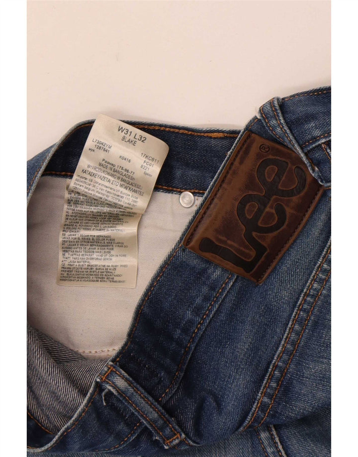 Lee Vaqueros Rectos Blake para Hombre W31 L32 Algodón Azul