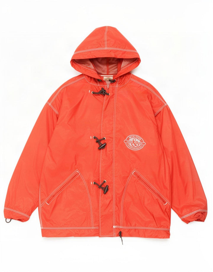 Killtec Chaqueta impermeable con capucha para hombre UK 46 3XL Poliamida roja