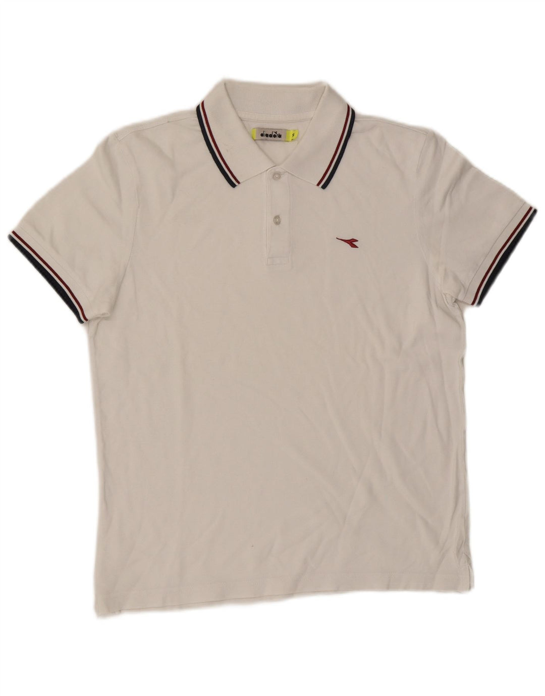 Diadora Polo Hombre Pequeño Blanco