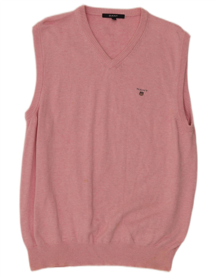 Gant Hombre Chaleco Tank Top XL Rosa Algodón