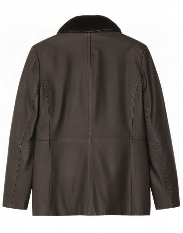 Chaqueta de cuero para mujer Wallis UK 12 Medium Black