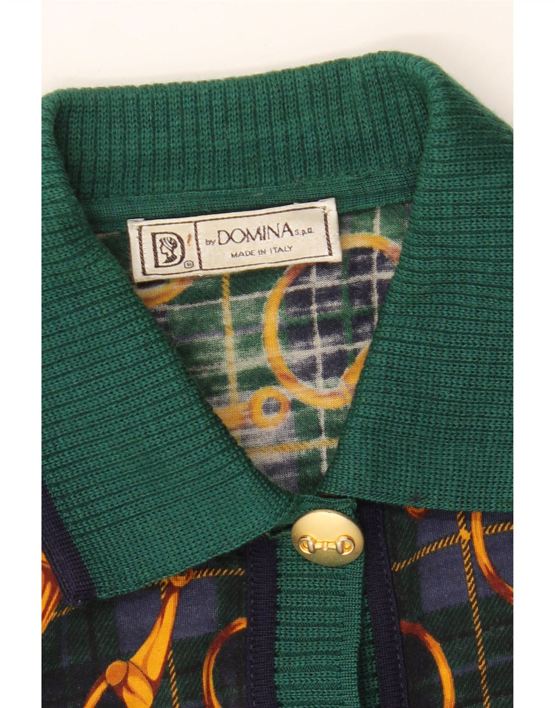 DOMINA Suéter Cárdigan con Patrón Abstracto para Mujer UK 20 2XL Verde