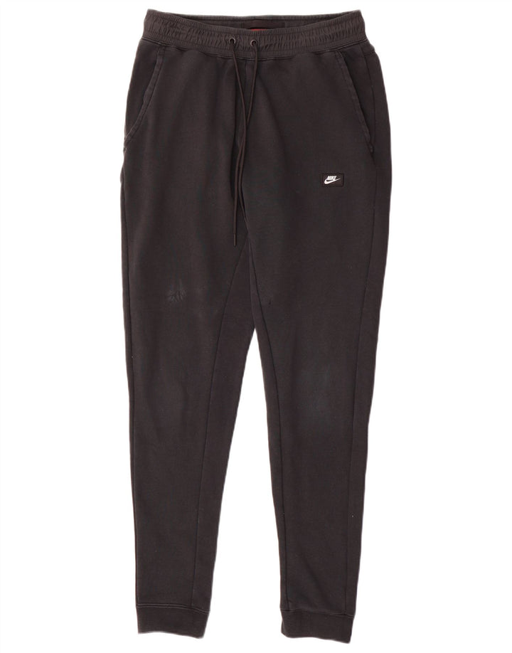 NIKE Hombre Pantalones de Chándal Joggers Small Negro Algodón