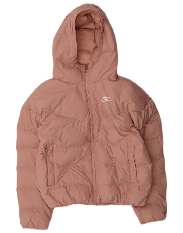 Nike Chaqueta acolchada extragrande con capucha Storm-Fit para mujer UK 6 XS Poliéster rosa