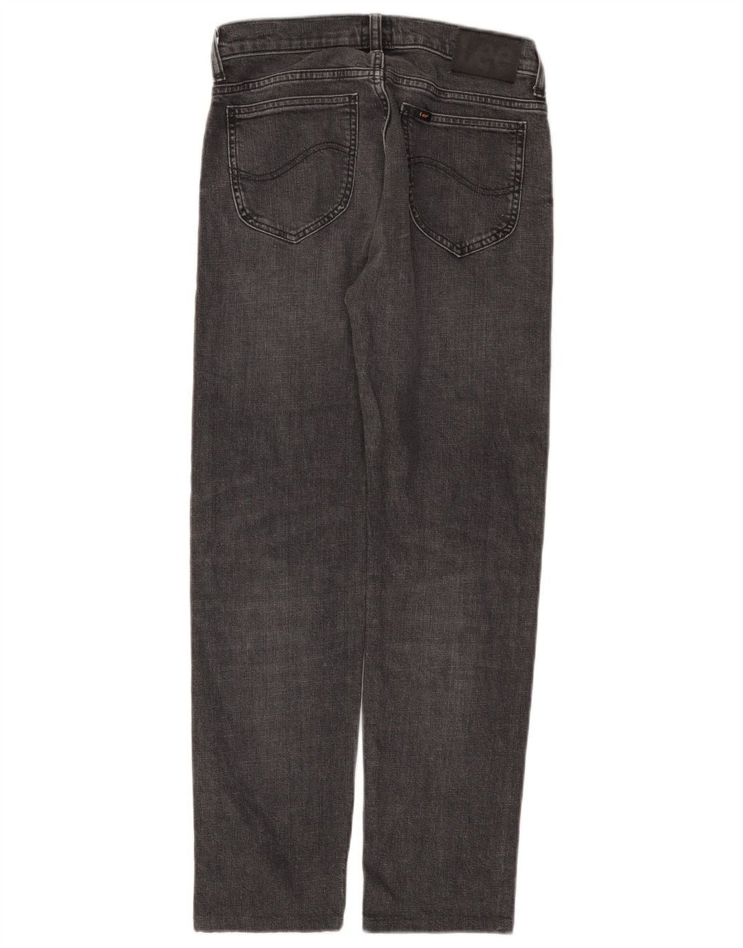 Lee Vaqueros Rectos Rider Para Hombre W28 L28 Algodón Gris