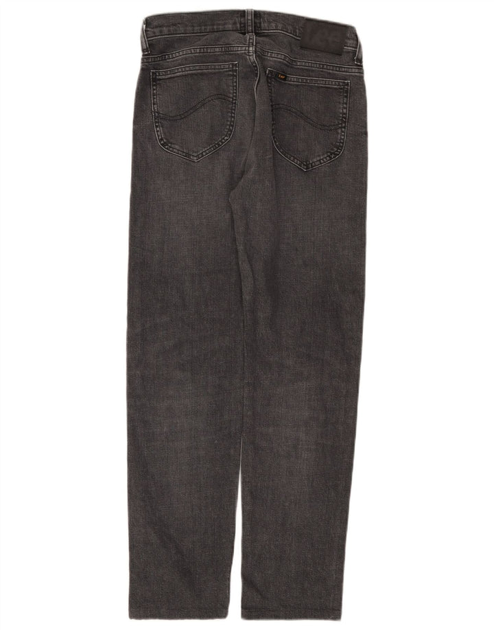 Lee Vaqueros Rectos Rider Para Hombre W28 L28 Algodón Gris