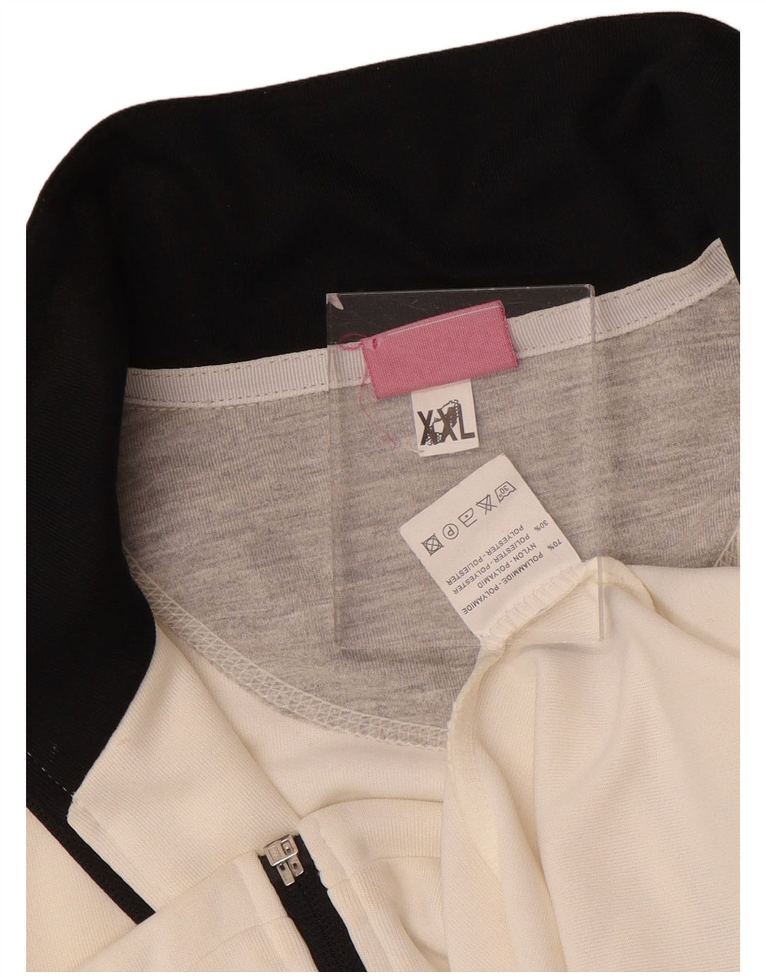 Asics - Chaqueta de chándal para mujer, talla 39, 2XL, nailon color block blanco