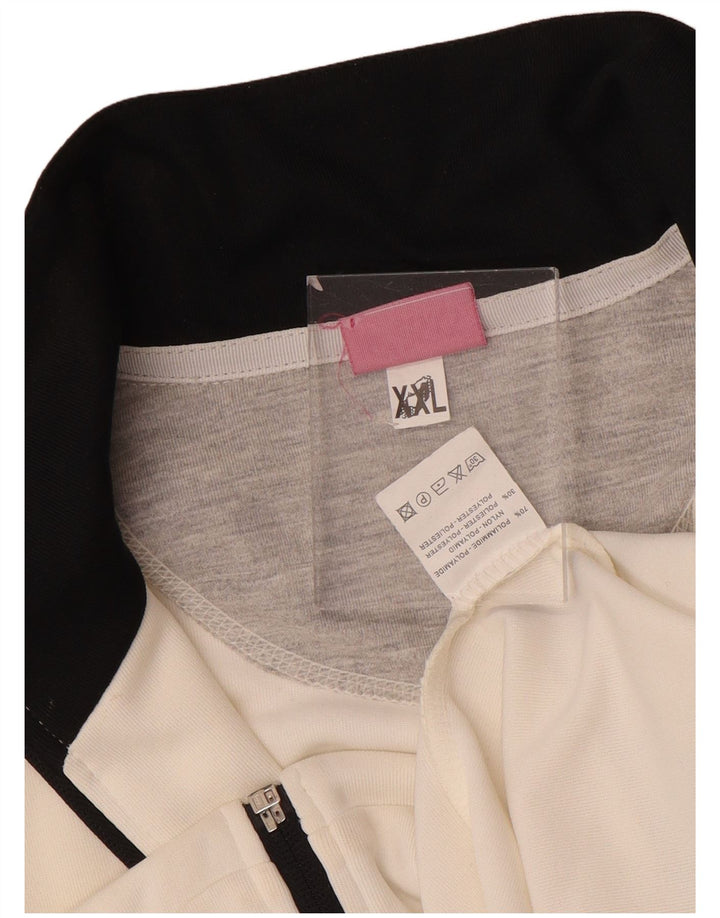 Asics - Chaqueta de chándal para mujer, talla 39, 2XL, nailon color block blanco
