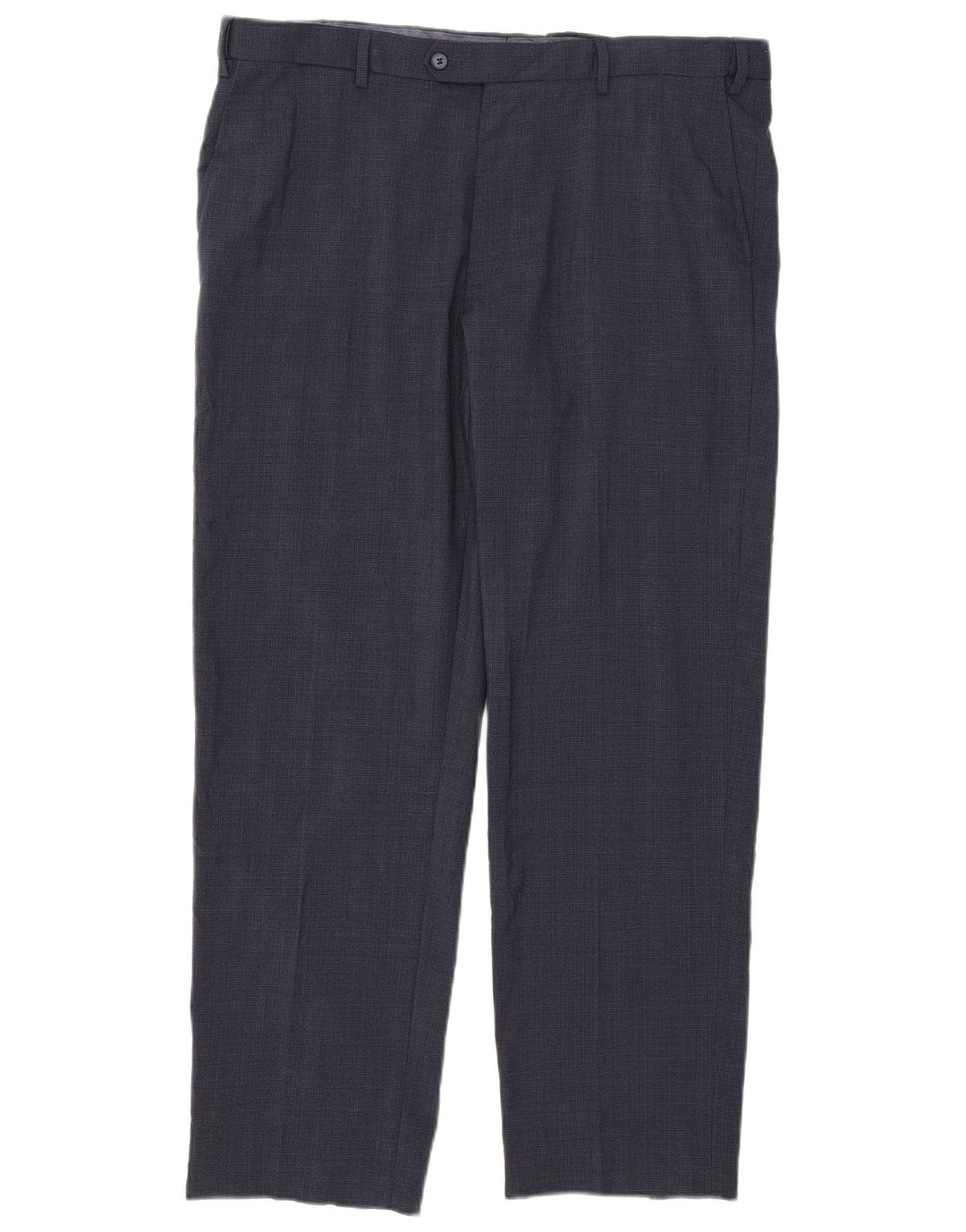 Marks & Spencer Pantalón de traje regular recto para hombre W40 L31 Azul marino