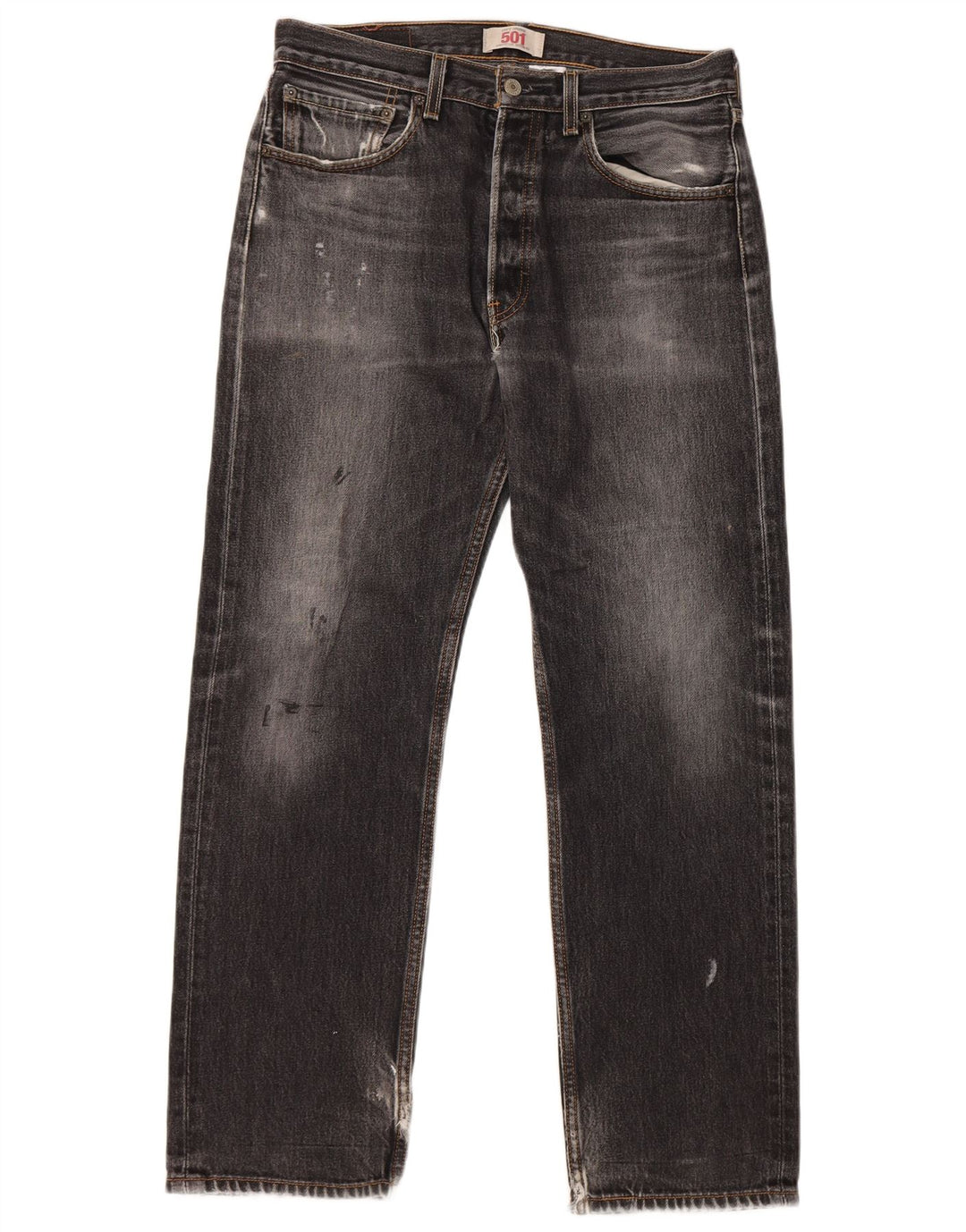 LEVI'S Jeans rectos 501 para hombre W32 L32 Algodón negro