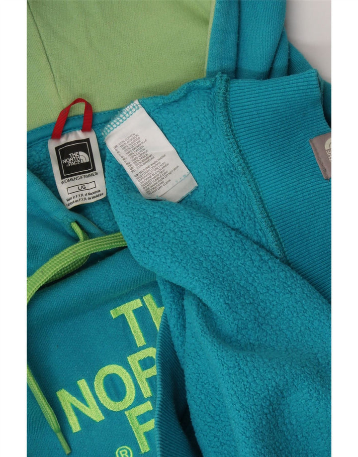 THE NORTH FACE Jersey con capucha gráfico para mujer Reino Unido 46 Algodón azul grande