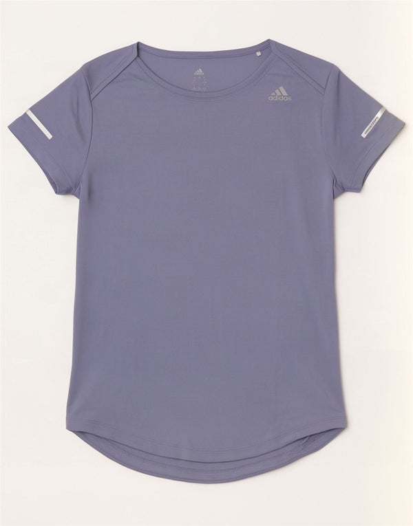 Adidas Camiseta de running para mujer Top UK 8/10 Small Purple Poliéster