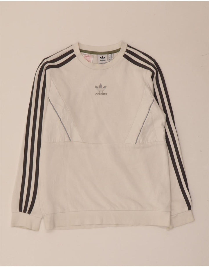 Adidas Sudadera para niño Jumper 11-12 años Blanco Algodón