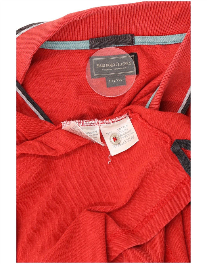 Marlboro Classics Polo para hombre 2XL Algodón rojo