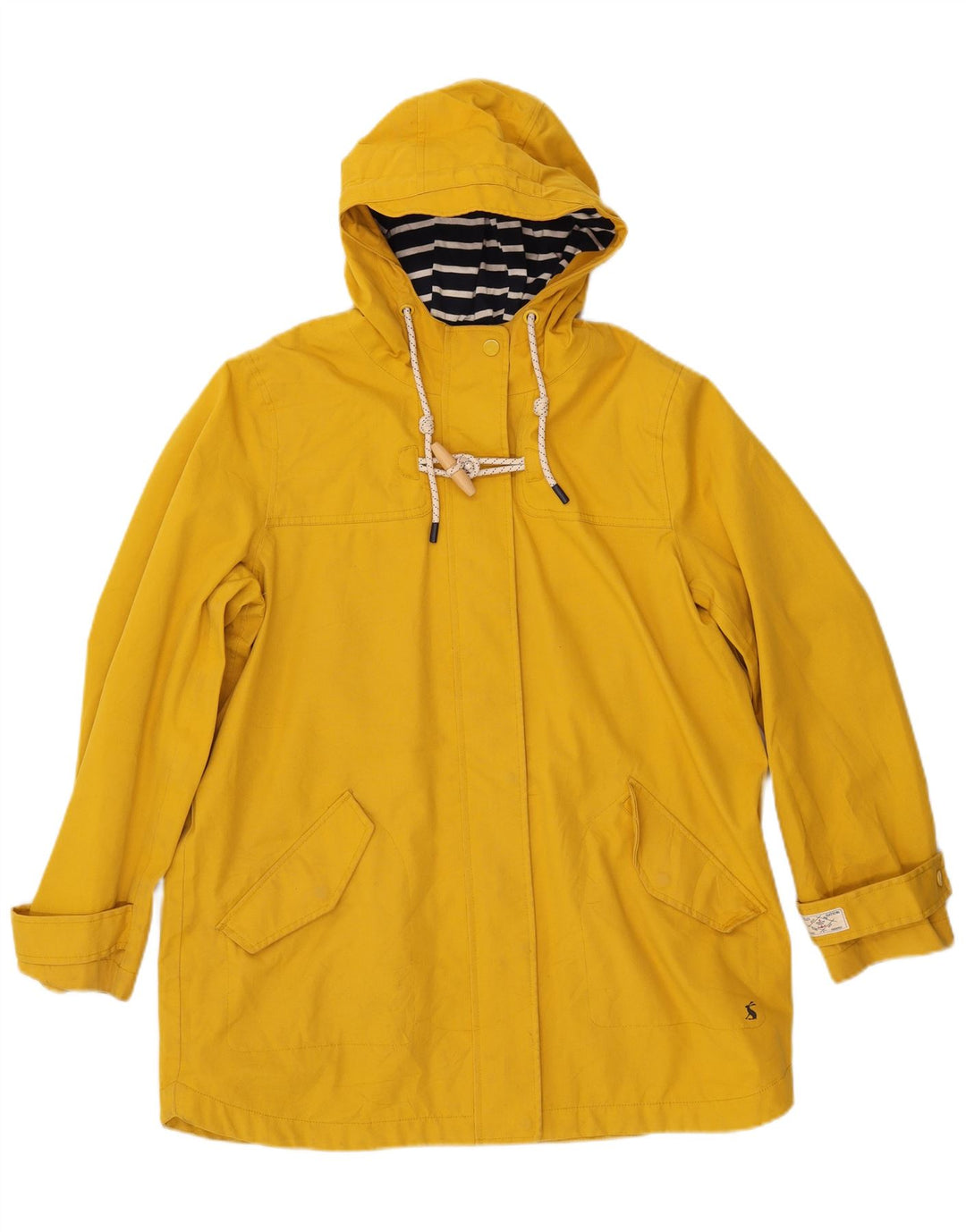 JOULES Chubasquero con capucha para mujer UK 40 Grande Poliéster amarillo