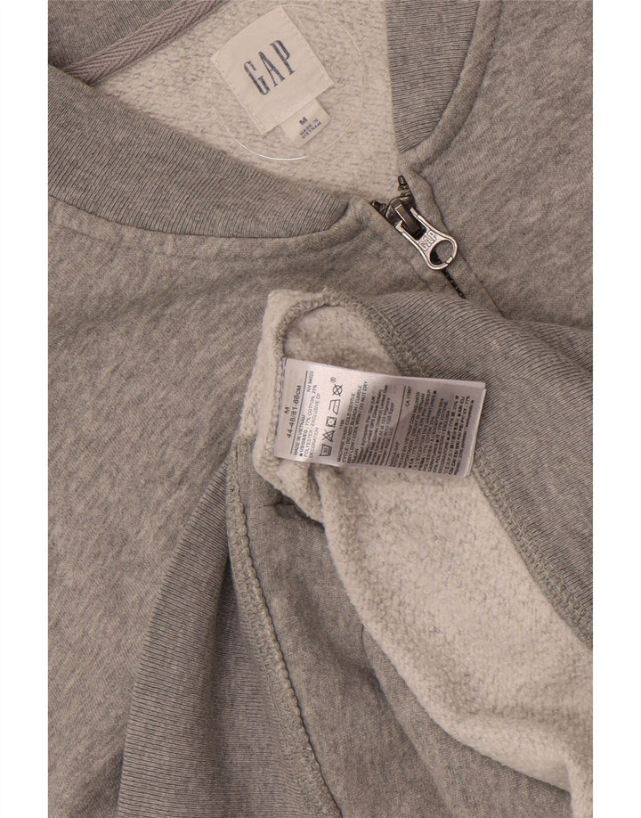 Gap Hombre Chaqueta De Chándal Con Gráfico De Algodón Gris Medio