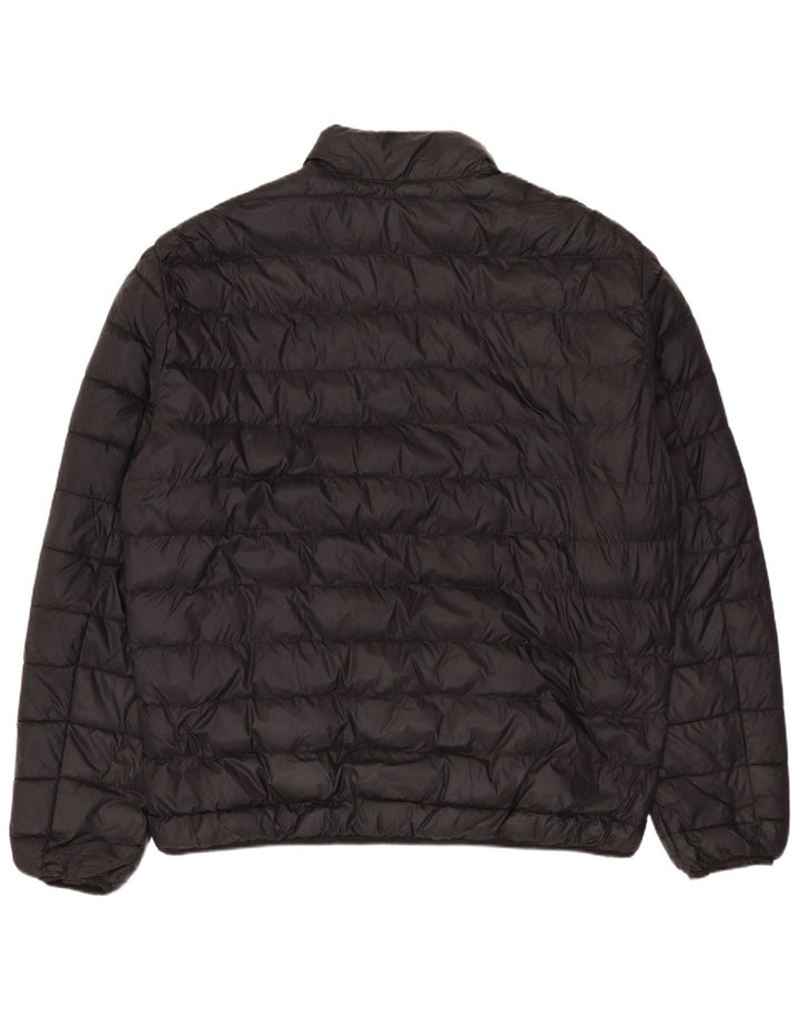ZARA Chaqueta Acolchada Hombre ES 44 2XL Nylon Negro