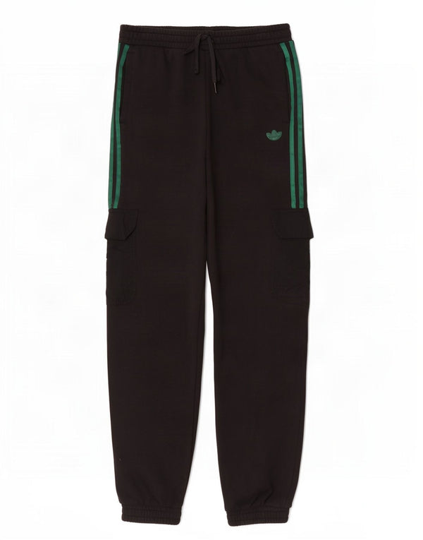 Adidas Mujer Cargo Chándal Pantalones Joggers UK 14 Mediano Negro Algodón