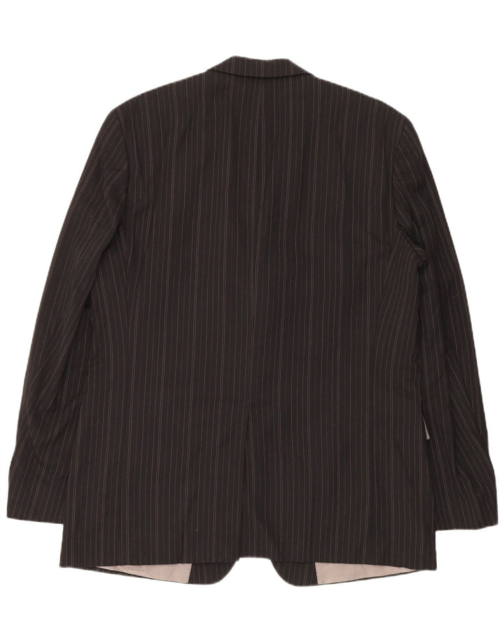 HUGO BOSS Chaqueta tipo blazer de 3 botones para hombre EU 54 2XL Rayas negras
