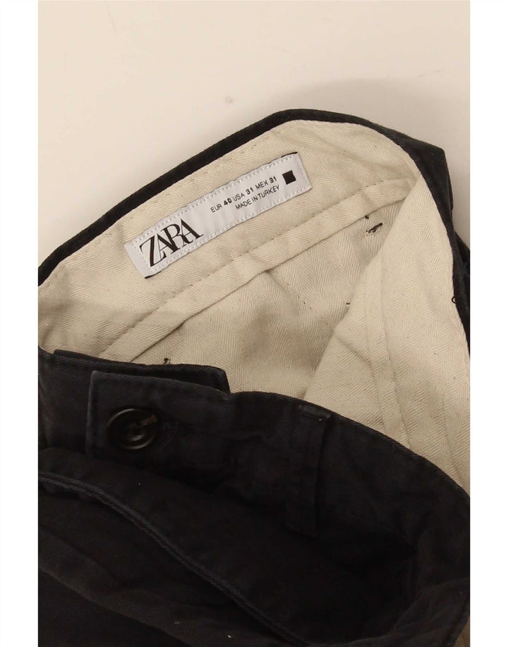 Zara Vaqueros Slim para Hombre EU 40 Medium W30 L28 Negro