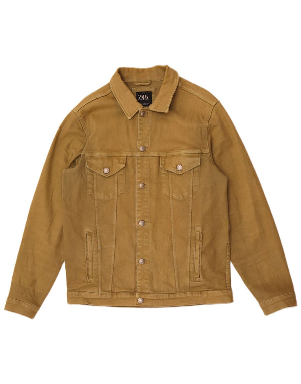 Zara Chaqueta Vaquera Hombre UK 38 Medium Caqui