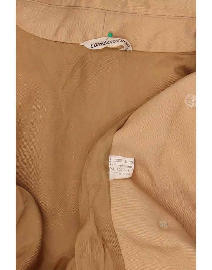 Confezioni Di Lusso Gabardina para mujer UK 42 Poliéster beige medio