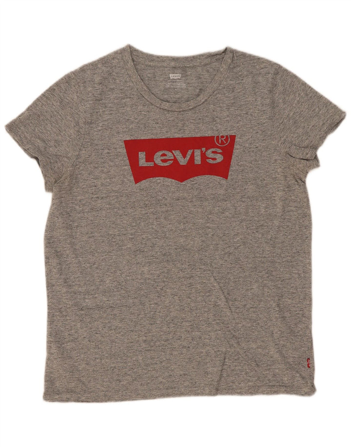 Levi's Camiseta gráfica para mujer Top UK 12 Gris medio