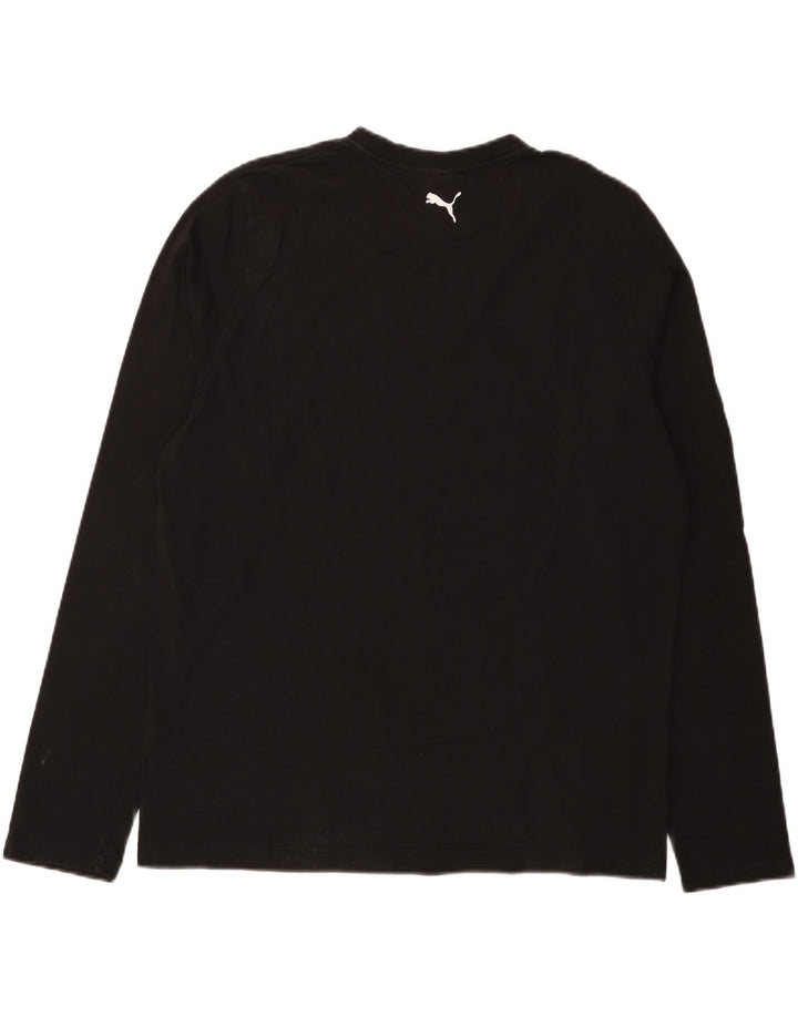 Puma Hombre Gráfico Top Manga Larga XL Negro