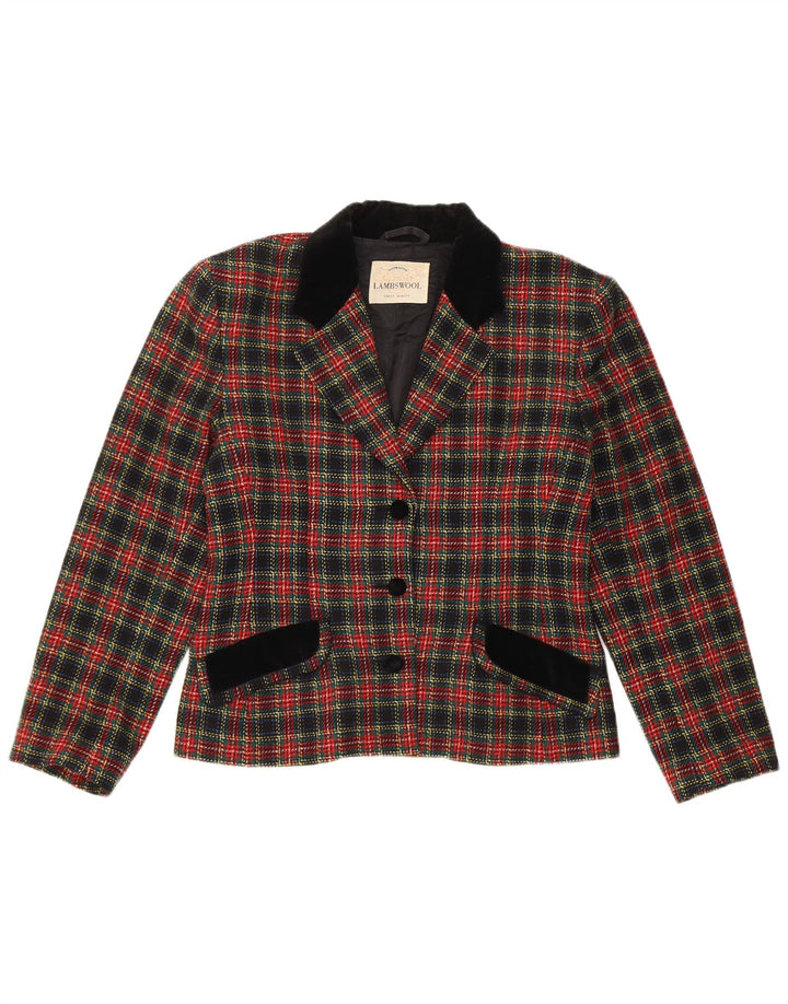 AUSTRALIAN L'ALPINA Chaqueta Blazer para Mujer IT 44 Mediana Cuadros Multicolores