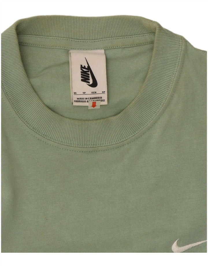 Camiseta Nike Hombre Top XS Verde Algodón
