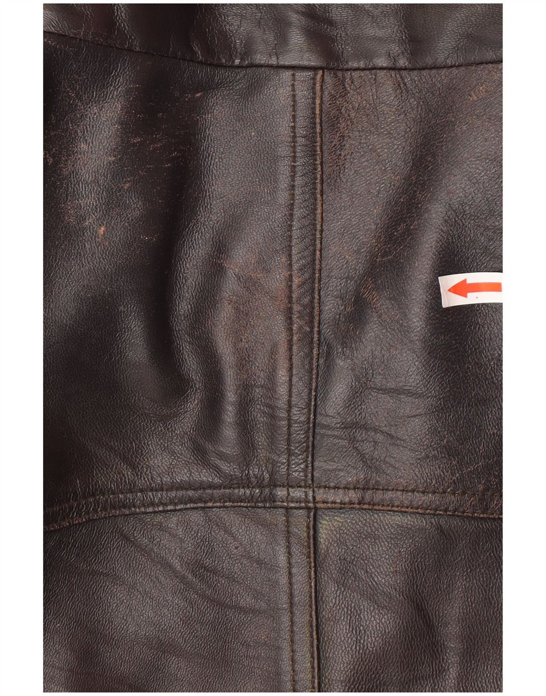 Vintage chaqueta de cuero para hombre Reino Unido 44 2XL cuero negro