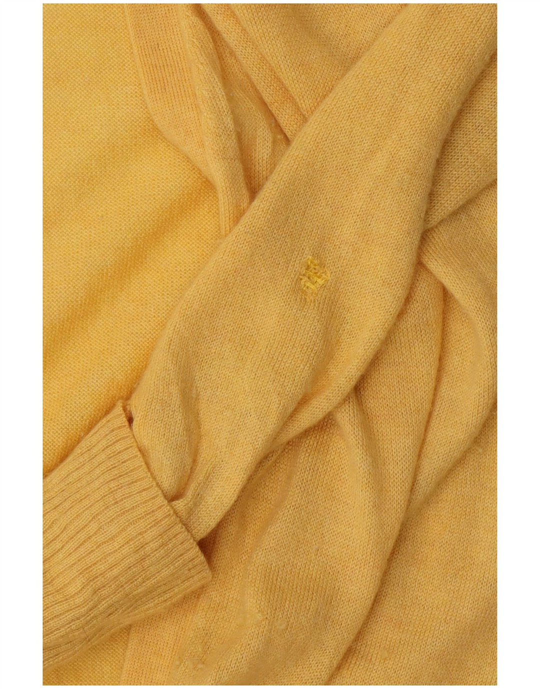 FAT FACE Suéter tipo cárdigan abierto largo para mujer UK 40 Lana amarilla mediana