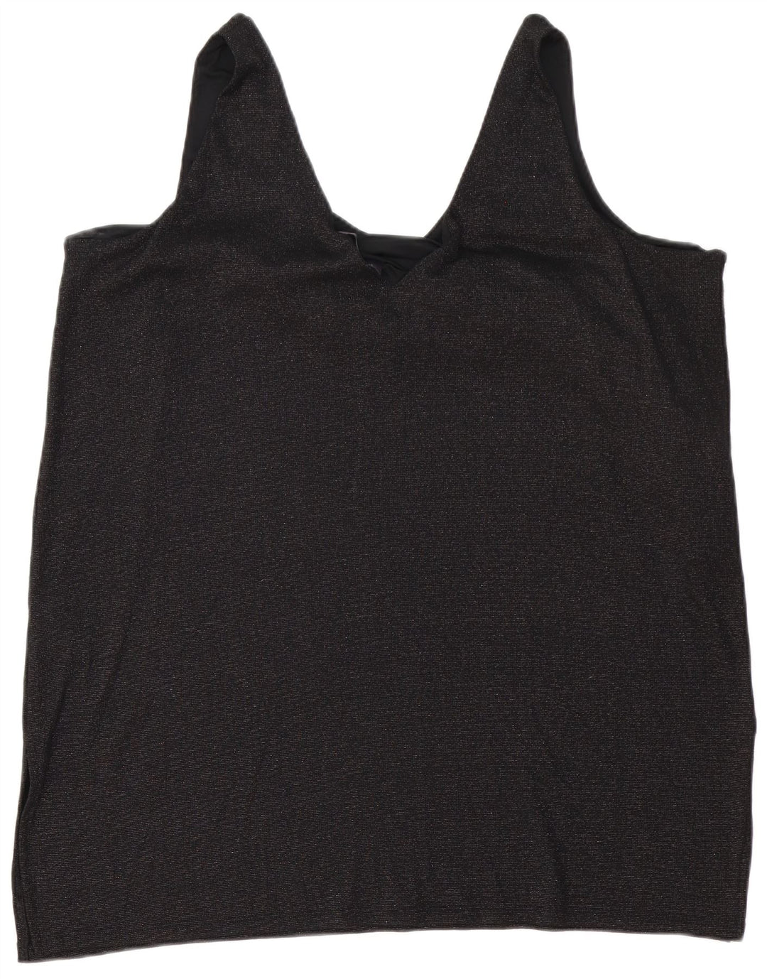 Marks & Spencer Vestido túnica sin mangas para mujer UK 24 4XL Poliéster negro