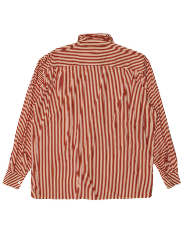 Max Mara Camisa de fin de semana para mujer Reino Unido 46 Grande Algodón a rayas rojas