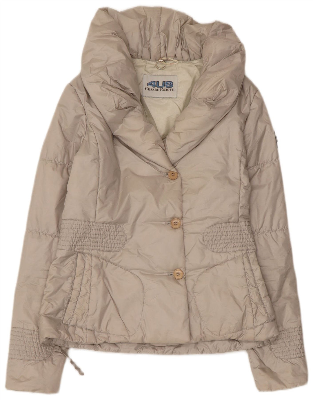 CESARE PACIOTTI 4US Chaqueta Acolchada Mujer IT 42 Poliamida Gris Medio