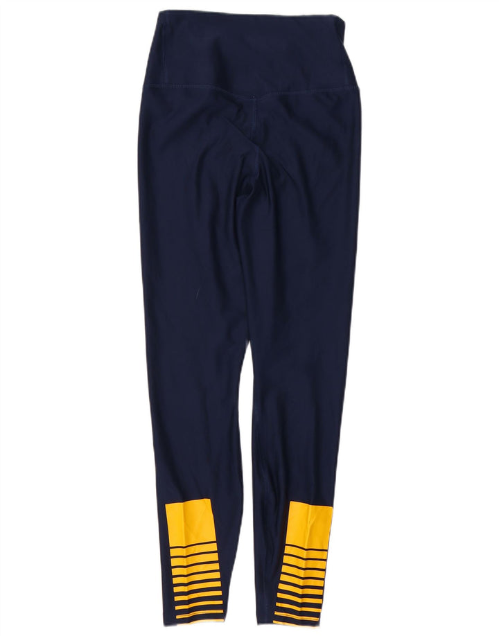 Leggings NIKE Dri Fit para mujer UK 12 Mediano Azul marino Poliéster