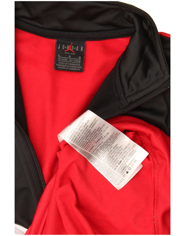 Jordan Sudadera con gráfico para niños 12-13 años Grande Color Rojo