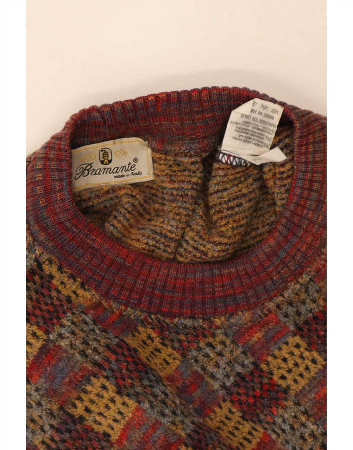 Bramante Jersey De Cuello Redondo Hombre XL Lana Geométrica Multicolor