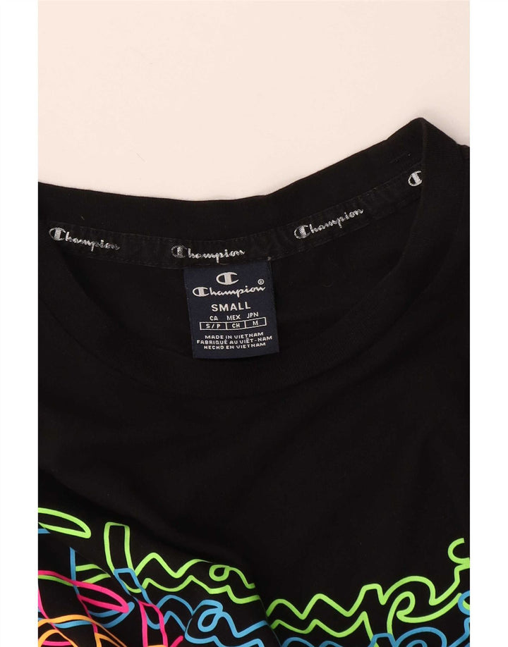 Champion Camiseta Gráfica para Hombre Top Pequeño Negro