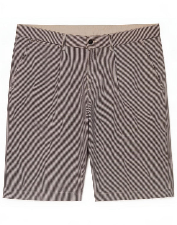 Pantalones cortos chinos Kappa de ajuste perfecto para hombre IT 54 2XL W38 Algodón azul a rayas