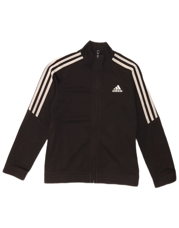 Adidas - Chaqueta de chándal para niño (9-10 años), color negro