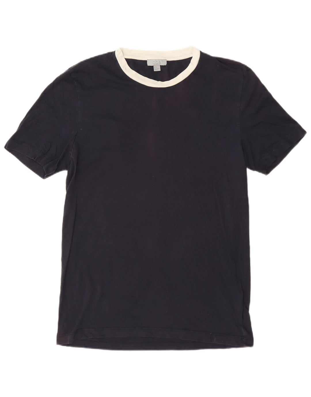Cos Camiseta para hombre Top Medium Azul Marino Algodón
