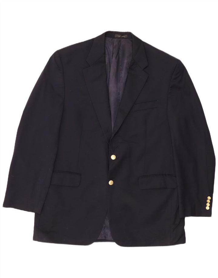 Chaps Chaqueta tipo blazer de 2 botones para hombre UK 44 2XL Lana azul marino