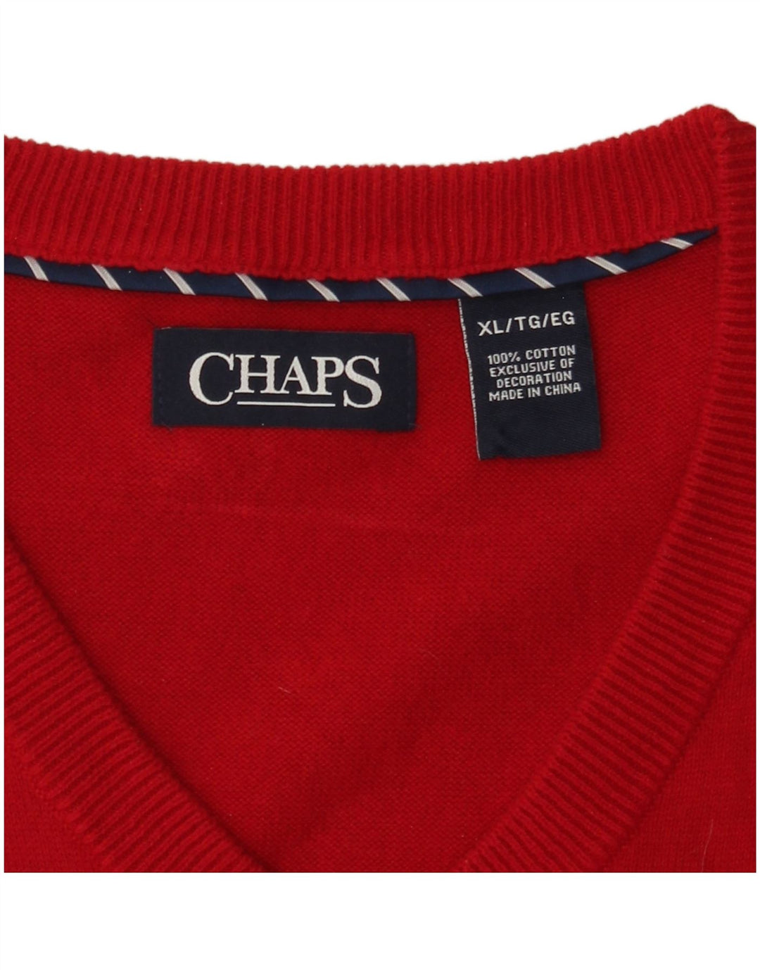 Chaps Chaleco para hombre Camiseta sin mangas XL Algodón rojo