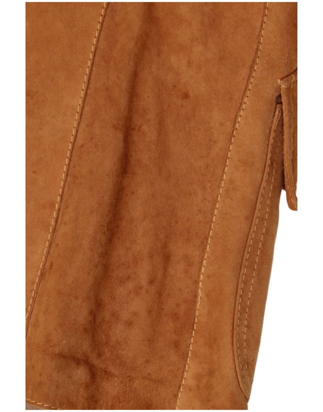 VINTAGE Chaqueta Blazer de ante de 3 botones para mujer IT 42 Marrón medio