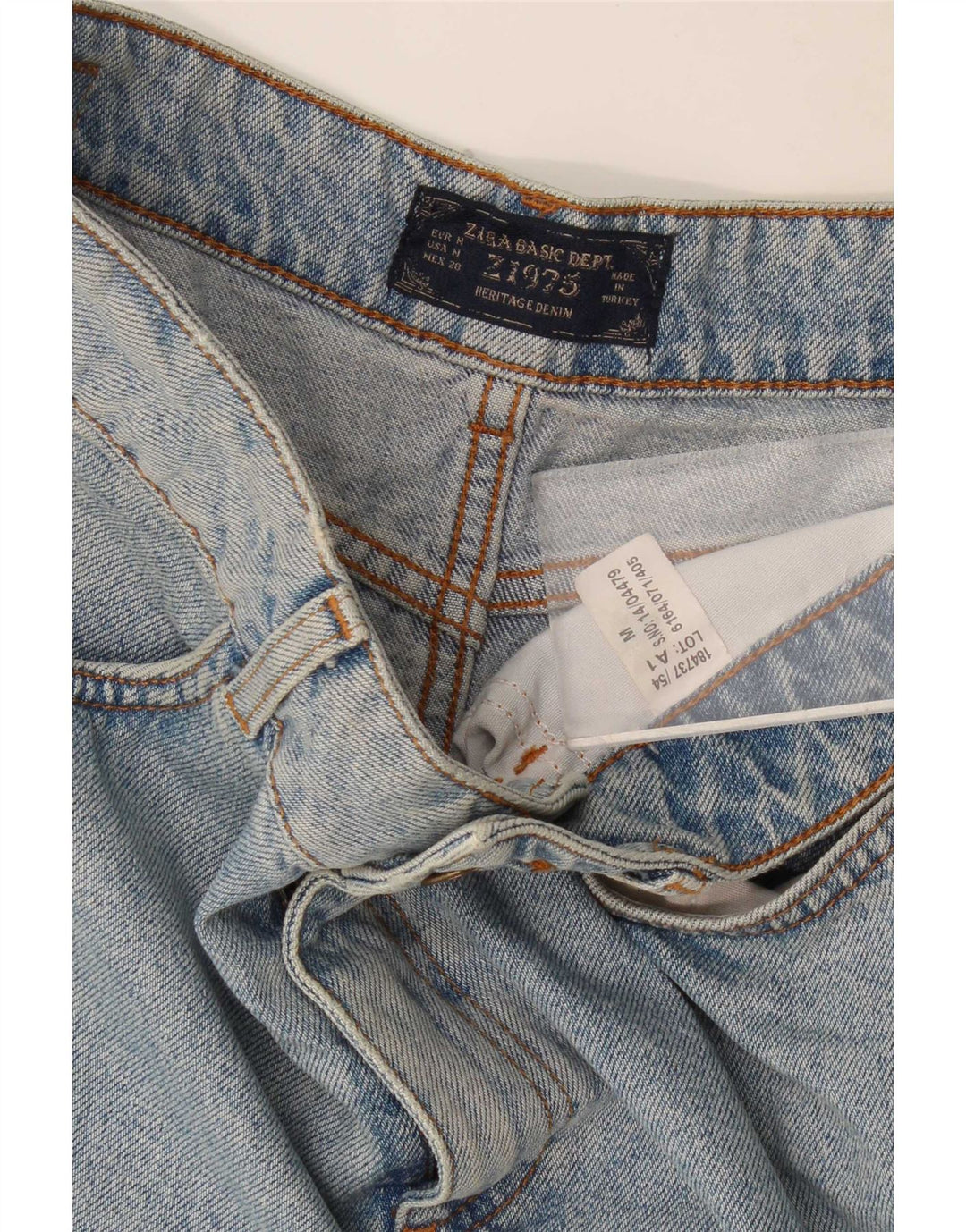 Zara Mujer Falda Vaquera Mediana W28 Azul