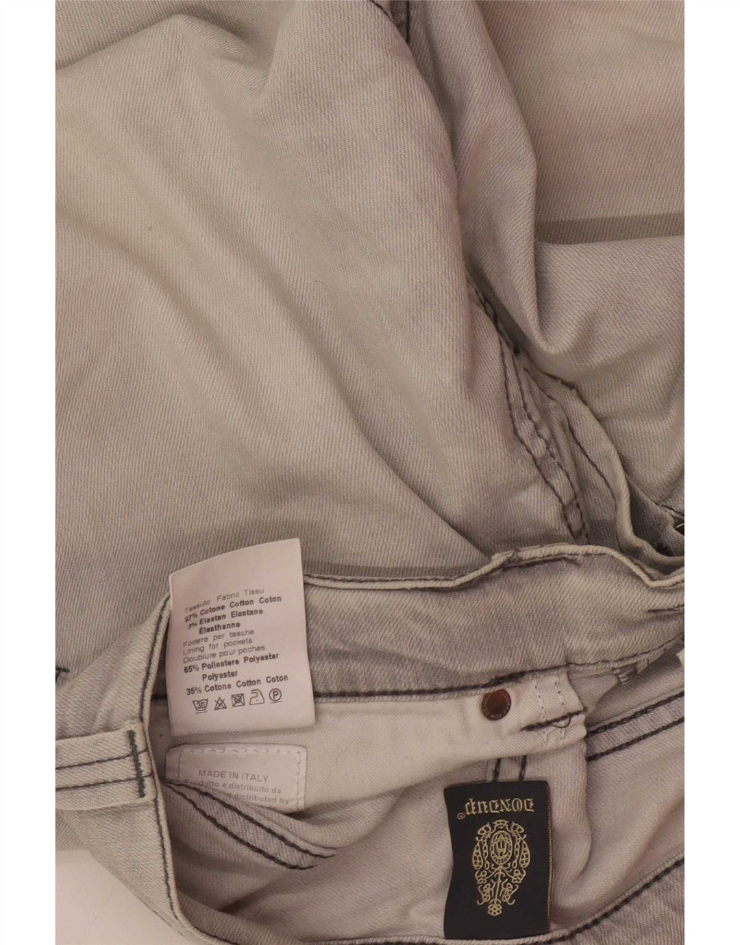 Vaqueros ajustados Dunlop para hombre W32 L29 Algodón gris