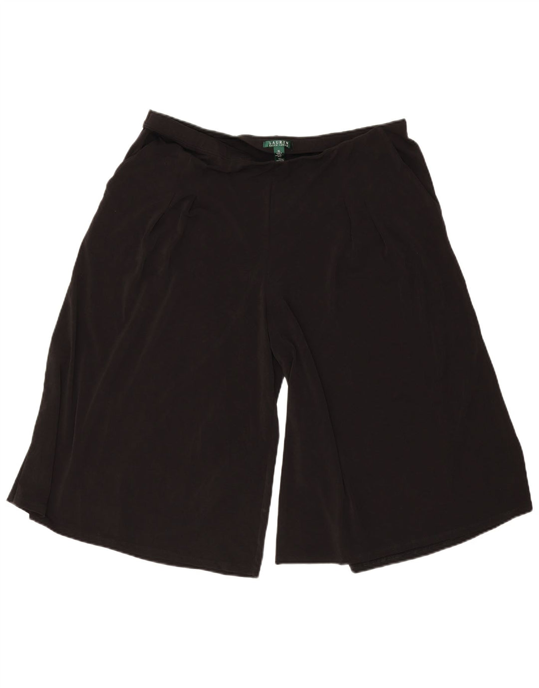 Ralph Lauren Mujer Cullotes Shorts XL W40 Negro Poliéster